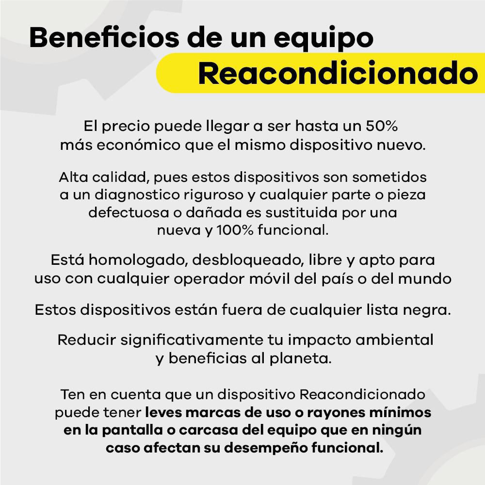 Ventajas de un dispositivo reacondicionado, entre las que se incluyen ahorro de costos, garantía de calidad, compatibilidad con redes globales y reducción del impacto medioambiental.